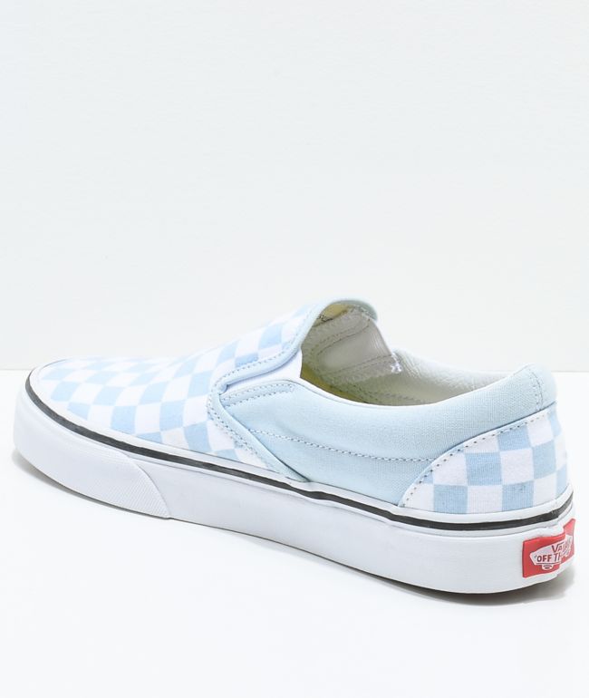 chequered slip on vans